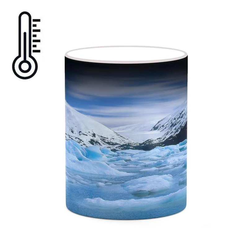 ماگ حرارتی کاکتی مدل منظره برفی کد mgh18487