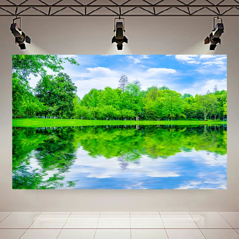 تابلو بوم طرح مخمل طبیعت مدل انعکاس کد AR3058554