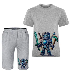 ست تی شرت و شلوارک مردانه مدل ماینکرفت A188