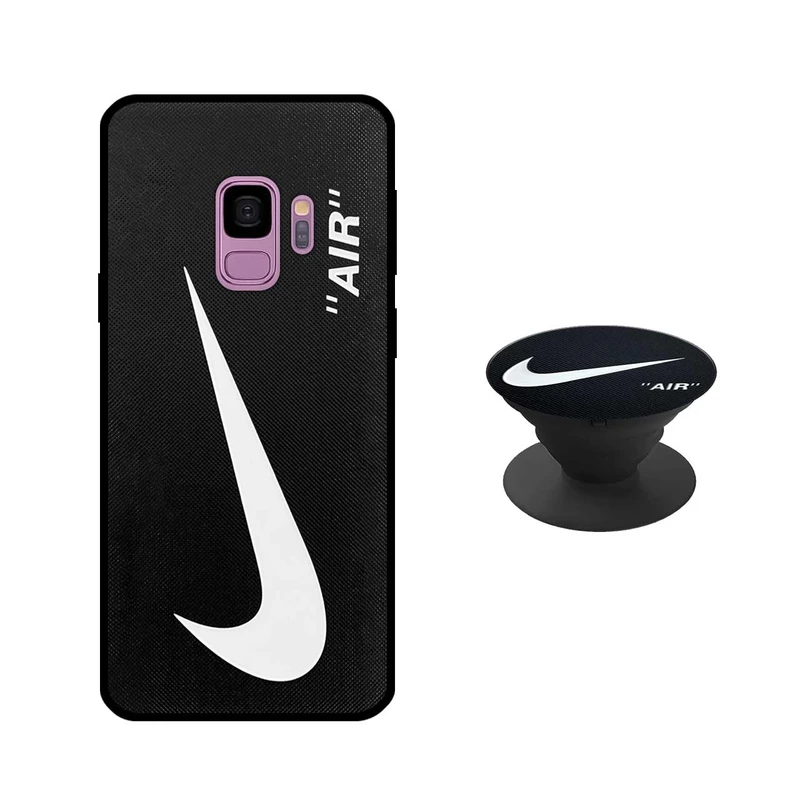 کاور دکین مدل Rikki طرح Air - B مناسب برای گوشی موبایل سامسونگ Galaxy S9 به همراه پاپ سوکت