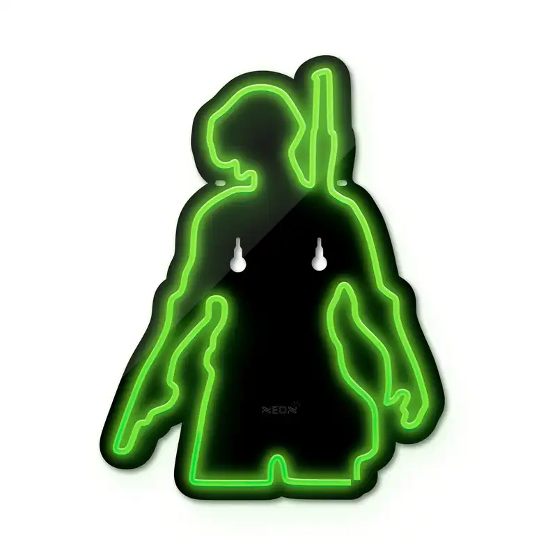 چراغ دیواری نئون دیزاین مدل Pubg-BL_GR