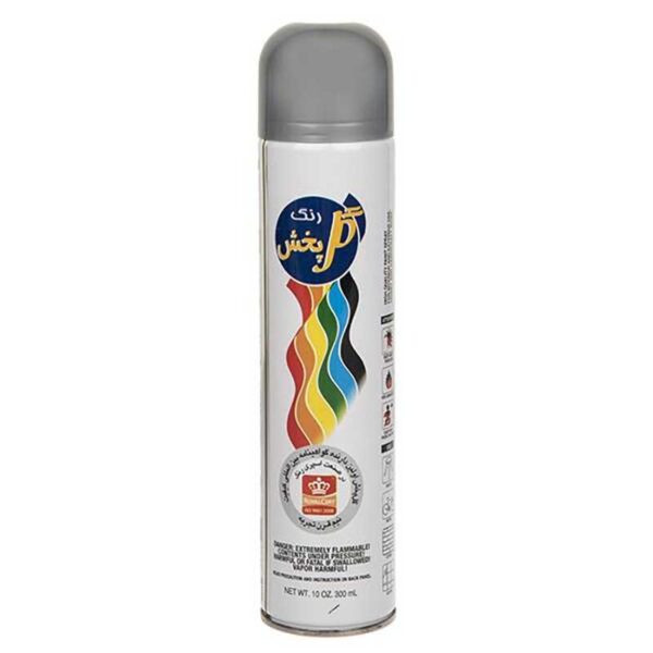 اسپری رنگ نقره ای گل پخش کد 300 حجم 300 میلی لیتر بسته 2 عددی