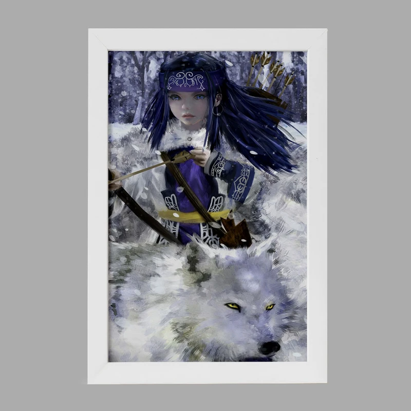 تابلو خندالو مدل اسیرپا انیمه کامویی طلایی Golden Kamuy کد 23752