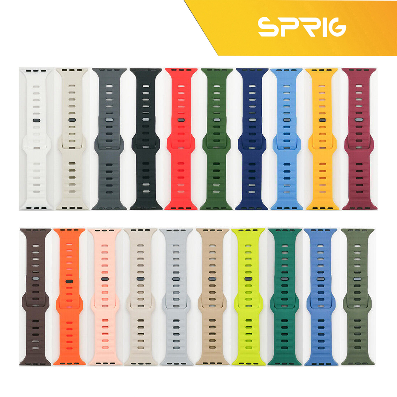 بند اسپریگ مدل Spig Sport strap مناسب برای اپل واچ 42 / 44 / 45 / 49 میلی متر