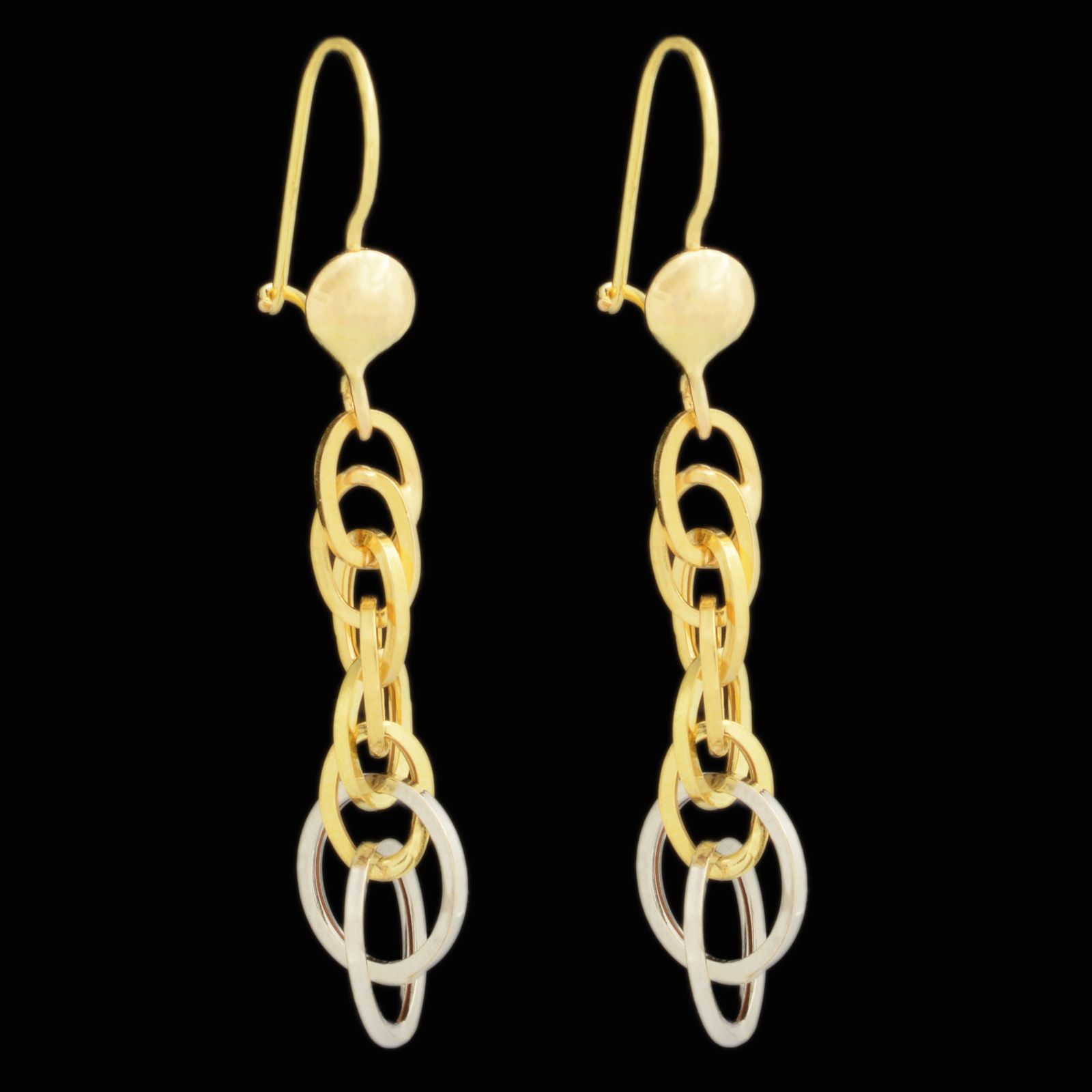 گوشواره طلا 18 عیار زنانه طلای مستجابی مدل اسپادانا کد 670169 -  - 1