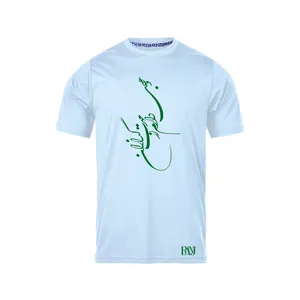 تی شرت آستین کوتاه مردانه رانژ مدل  وجودی دارم از مهرت گدازان 249-23RA06 رنگ آبی