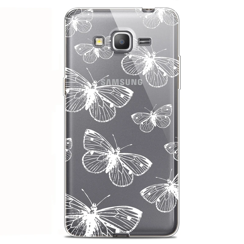 کاور مگافون طرح پروانه مدل C54-W مناسب برای گوشی موبایل سامسونگ Galaxy Grand Prime Plus / G532			         