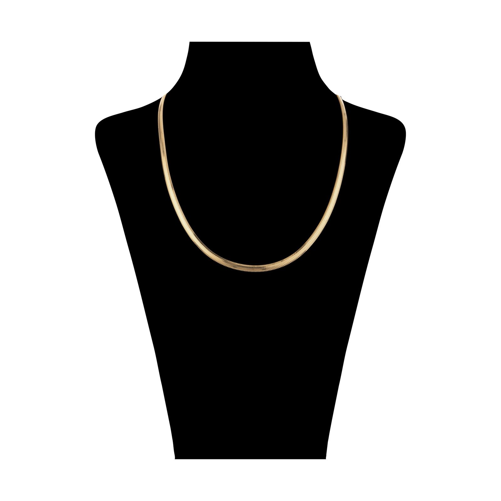 گردنبند طلا 18 عیار زنانه مایا ماهک مدل MM1737 طرح تیغ ماهی - هرینگبون -  - 1