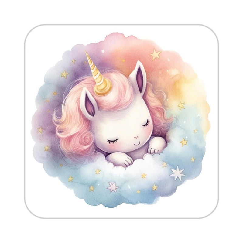 زیر لیوانی کاکتی طرح اسب تک شاخ و یونیکورن مدل mp32258