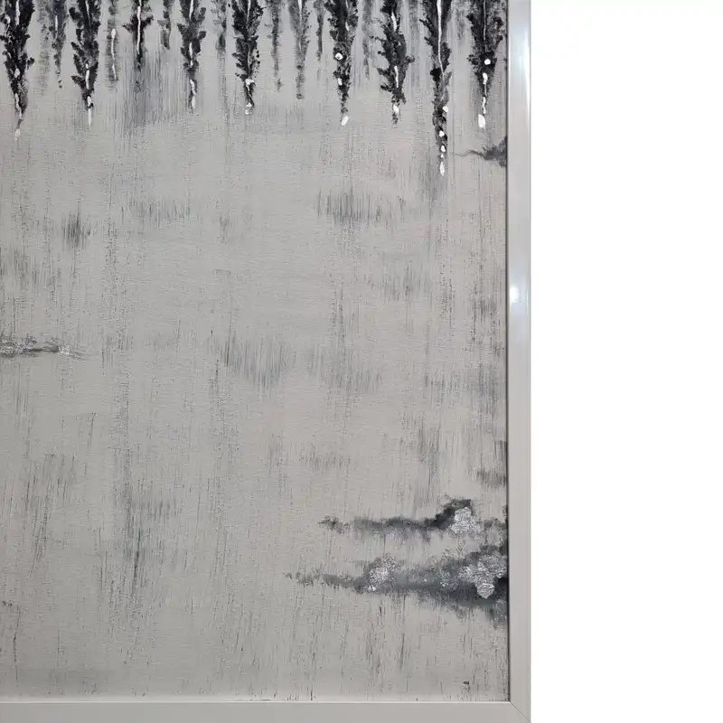 تابلو نقاشی رنگ روغن طرح جنگل وارونه