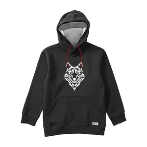 هودی مردانه مدل WOLF کد PH08 رنگ مشکی