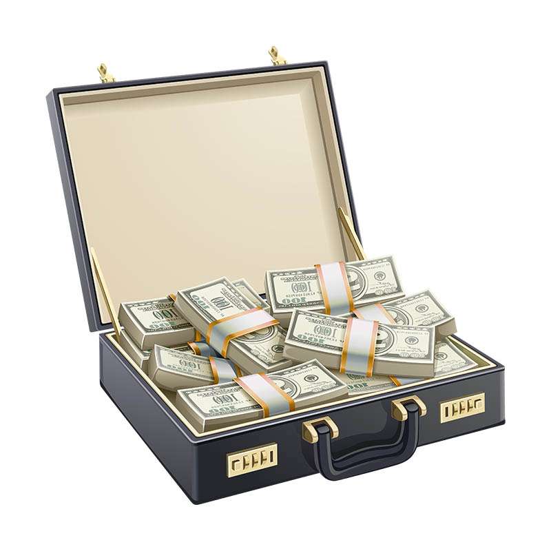 استند تولد طرح چمدان دلار کد 223