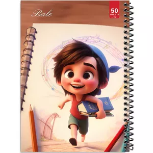 دفتر نقاشی 50 برگ انتشارات بله طرح پسر طراح کد A4-L379