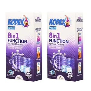 کاندوم ناچ کدکس مدل FUNCTION 8 IN 1 مجموعه 2 عددی