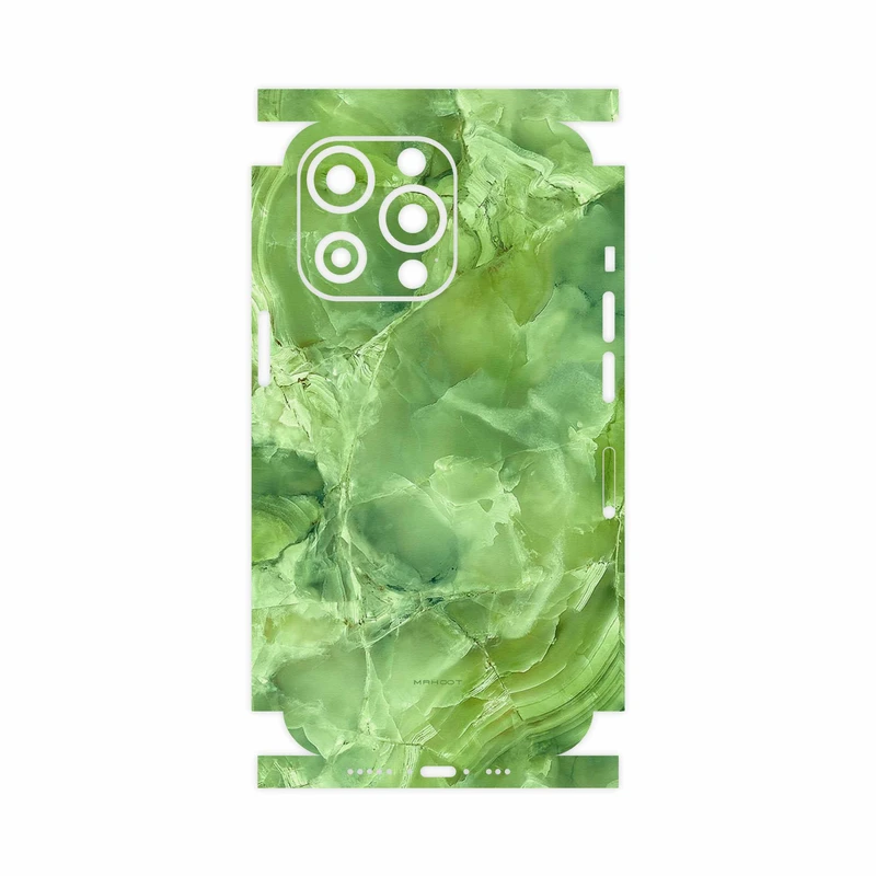 برچسب پوششی ماهوت مدل Green-Crystal-Marble-FullSkin مناسب برای گوشی موبایل اپل iphone 13 Pro