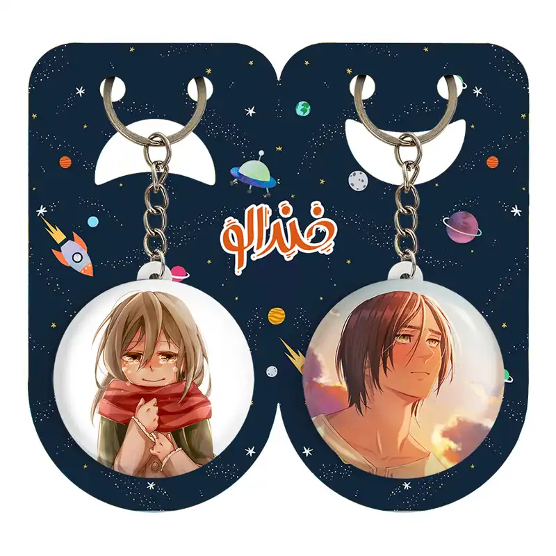 جاکلیدی خندالو مدل میکاسا اکرمن انیمه اتک آن تایتان کد 1854418540 مجموعه 2 عددی