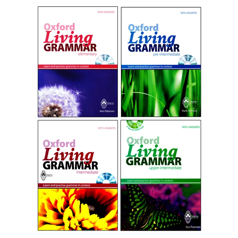 کتاب Oxford Living Grammar اثر جمعی از نویسندگان انتشارات اشتیاق نور 4 جلدی