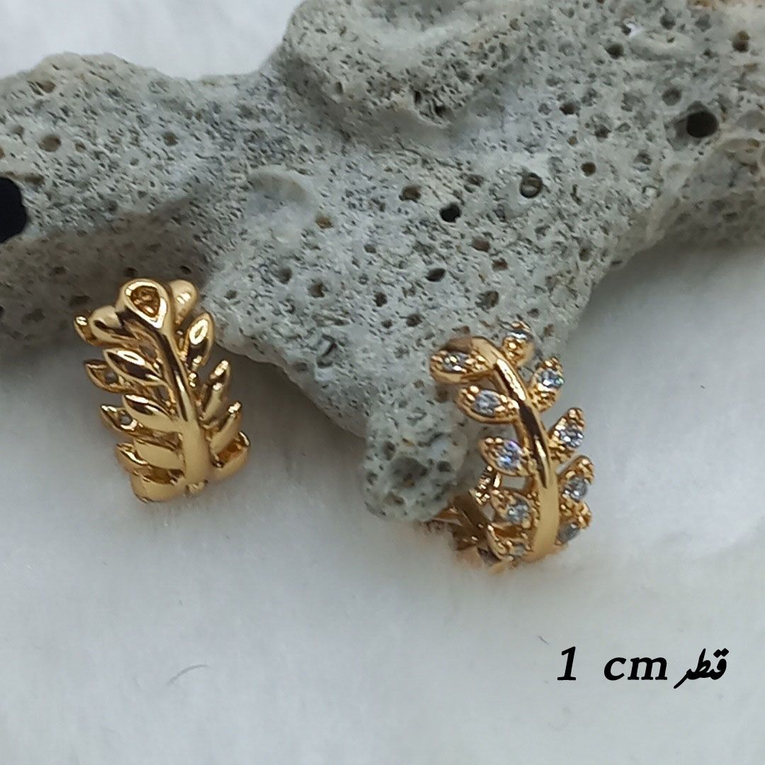 گوشواره زنانه ژوپینگ مدل برگ کد NN 045 -  - 3