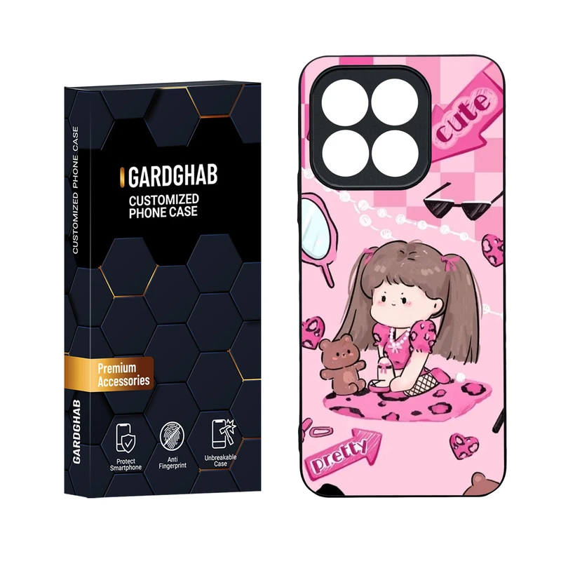 کاور گارد قاب مدل دور ژله ای دخترانه مناسب برای گوشی موبایل آنر Honor X8b 4G