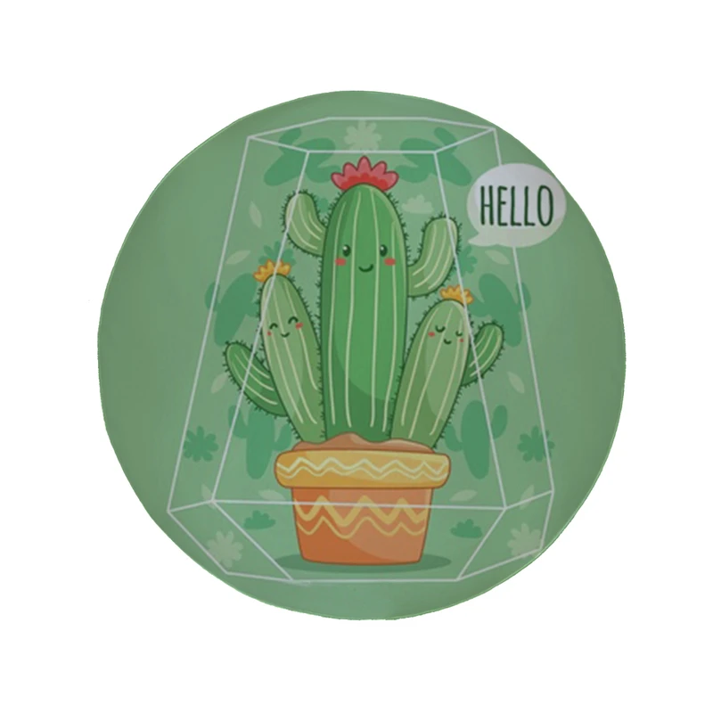    پادری مدل دایره طرح کاکتوس کد 8181 سایز 90 × 90 سانتی متر