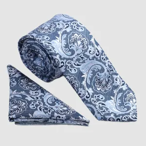 ست کراوات و دستمال جیب مردانه نسن مدل T179
