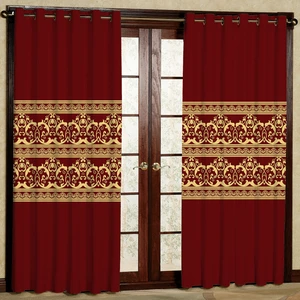 پرده مدل هازان پانچی کد 1931 سایز 140x200 سانتی متر