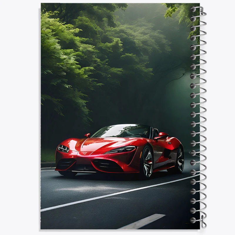 دفتر مشق 50 برگ خندالو طرح ماشین اسپرت کد F8055