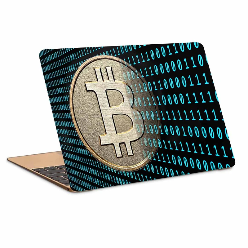استیکر لپ تاپ طرح bitcoinکد p-1129مناسب برای لپ تاپ 15.6 اینچ
