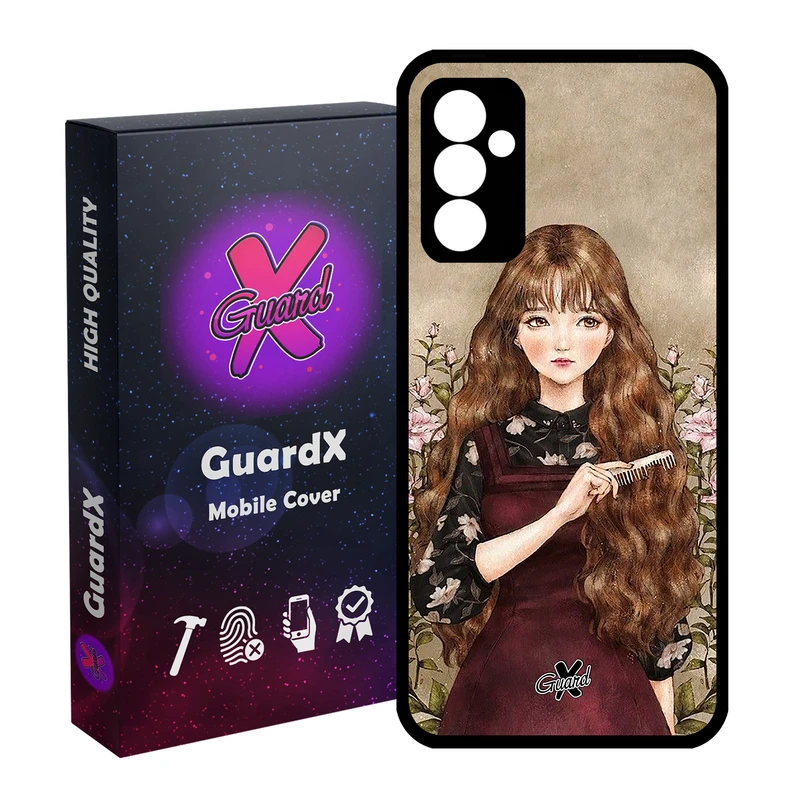 کاور گارد ایکس طرح دختر مدل Glass10246 مناسب برای گوشی موبایل سامسونگ Galaxy A54 / A54 5G