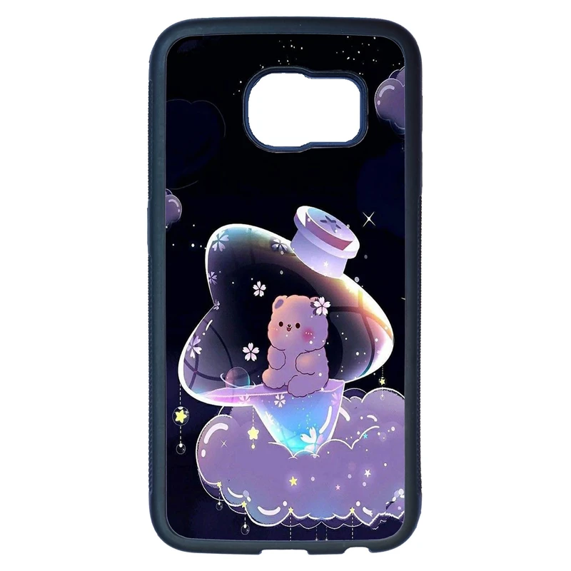 کاور قاب گارد گوشی طرح خرس فانتری کد TPU-052 مناسب برای گوشی موبایل سامسونگ Galaxy S6 edge