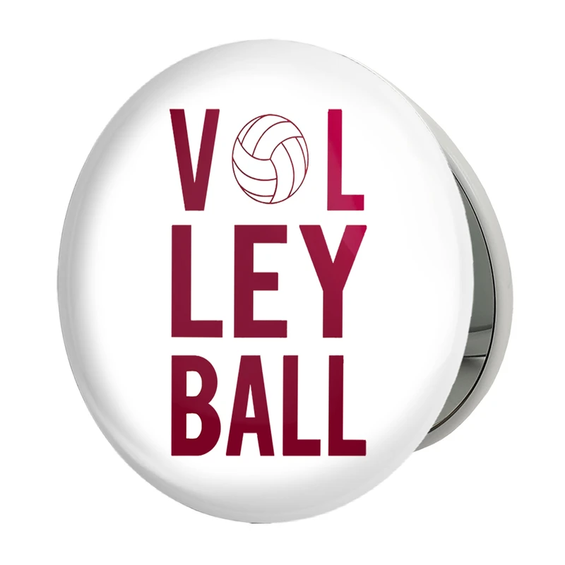 آینه جیبی خندالو طرح والیبال مدل تاشو کد 10006 