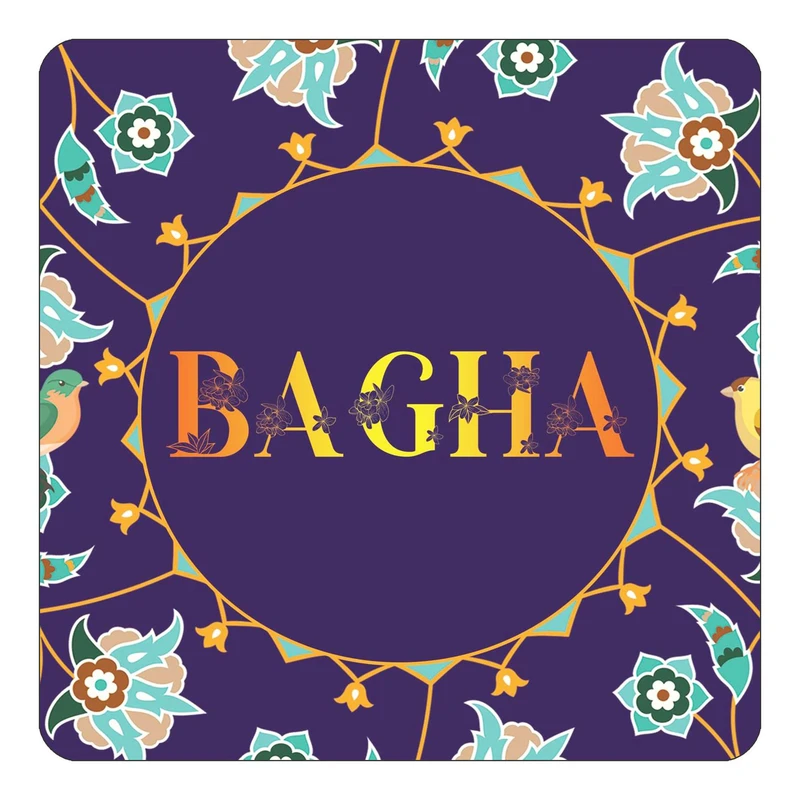 مگنت کاکتی طرح اسم بقا bagha مدل گل و بلبل کد mg12132
