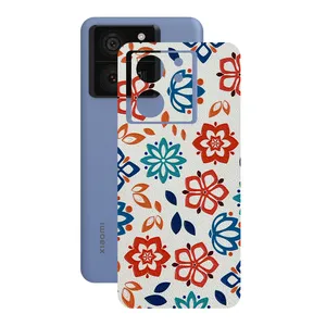 Remax cover sticker Leth model flower design suitable for Xiaomi 13T Pro mobile phone