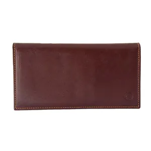 کیف پول مردانه ساینا چرم مدل Y200 رنگ سماقی تک سایز