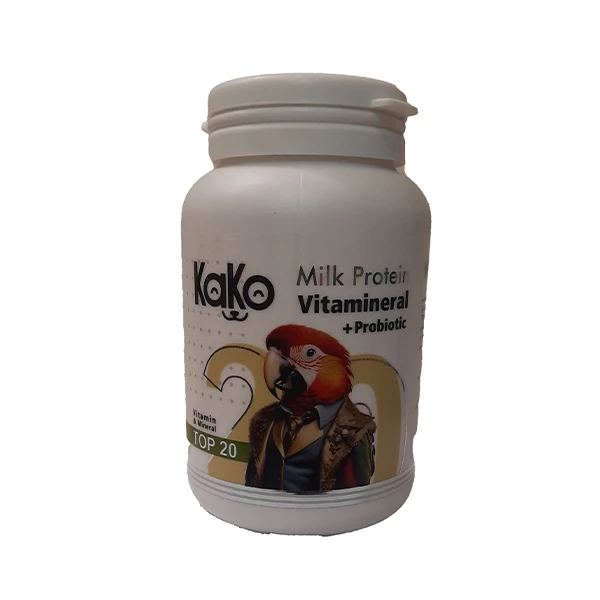 پودر مکمل پروبیوتیک پرنده کاکو مدل Vitamineral وزن 200 گرم