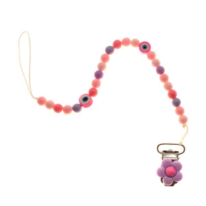 زنجیر پستانک لیمونار گالری مدل گل 05