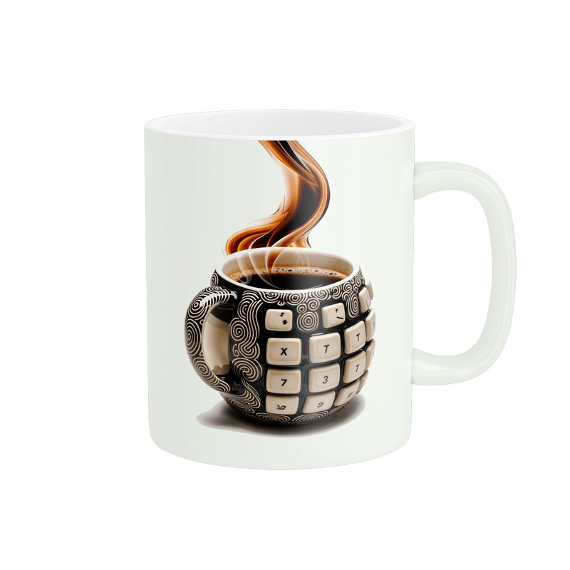 ماگ طرح فنجان قهوه بشکل ماشین حساب کد M115