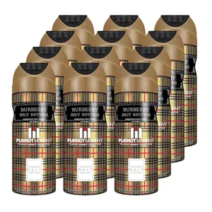 اسپری خوشبو کننده بدن زنانه پلی هات مومنت مدل BURBERRY BRIT RHYTHM حجم 200 میلی لیتر مجموعه 12 عددی