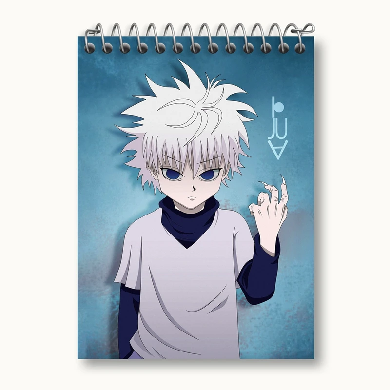 دفتر یادداشت 50 برگ خندالو مدل کیلوا زولدیک انیمه ایکس هانتر Hunter × Hunter کد 11942