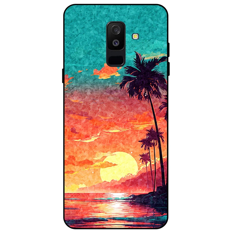 کاور مگافون طرح تابستان مدل 8000 مناسب برای گوشی موبایل سامسونگ Galaxy A6 Plus          