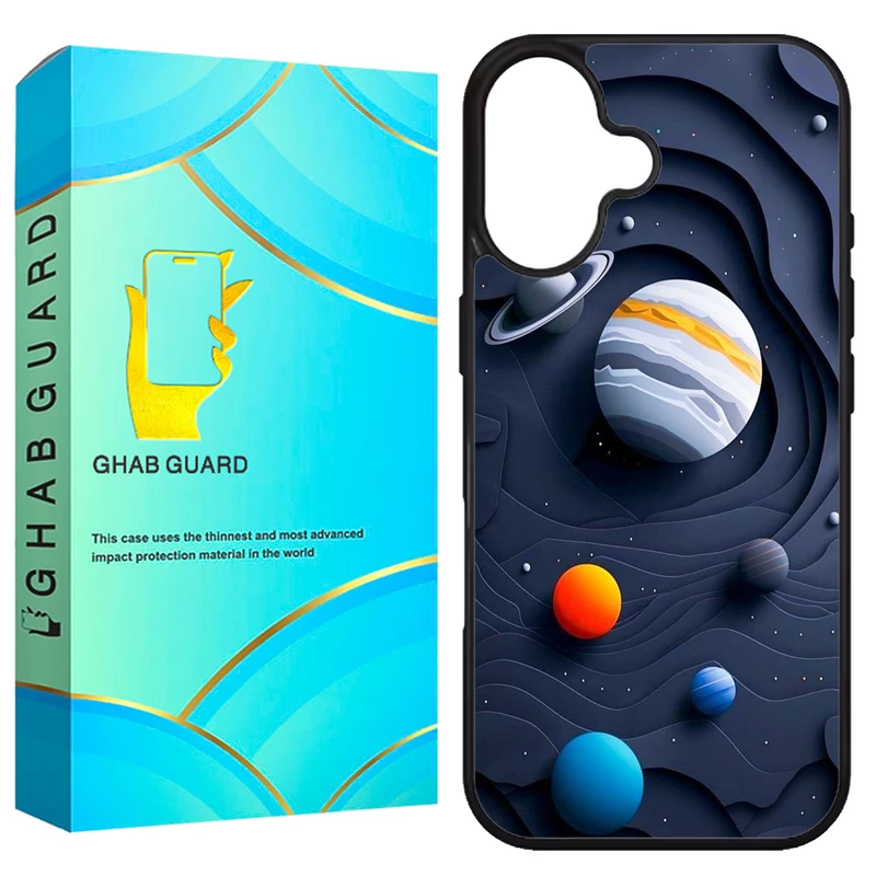 کاور قاب گارد طرح فضایی مدل G16PL مناسب برای گوشی موبایل اپل iPhone 16 Plus