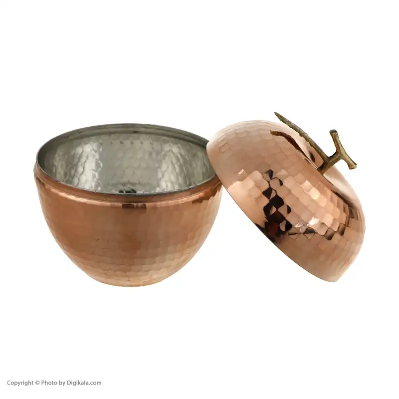 قندان مسی مس زنجان طرح سیب مدل N76