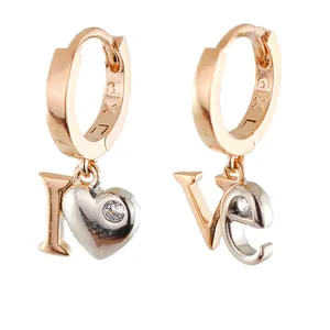 گوشواره زنانه ژوپینگ مدل قلب کد AAC772