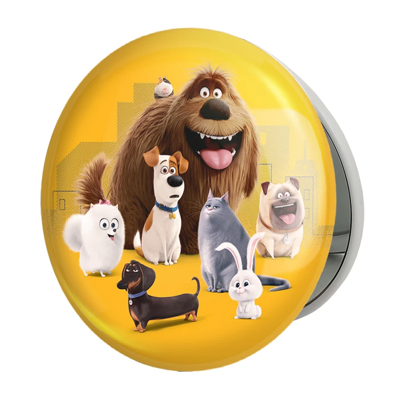 آینه جیبی خندالو طرح زندگی پنهان حیوانات خانگی The Secret Life of Pets مدل تاشو کد 10671 