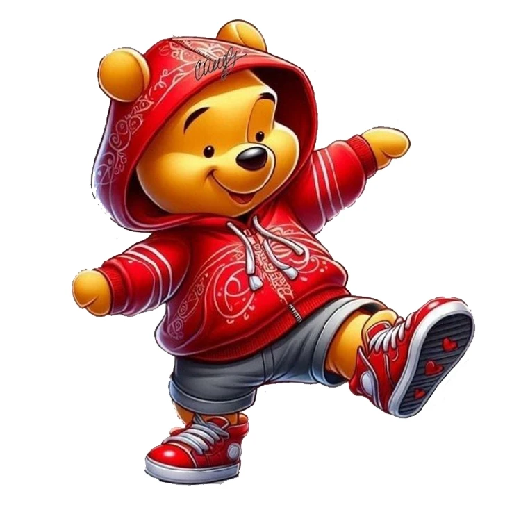 استیکر پارچه و لباس پاد آفرین مدل وینی پو کد 2514