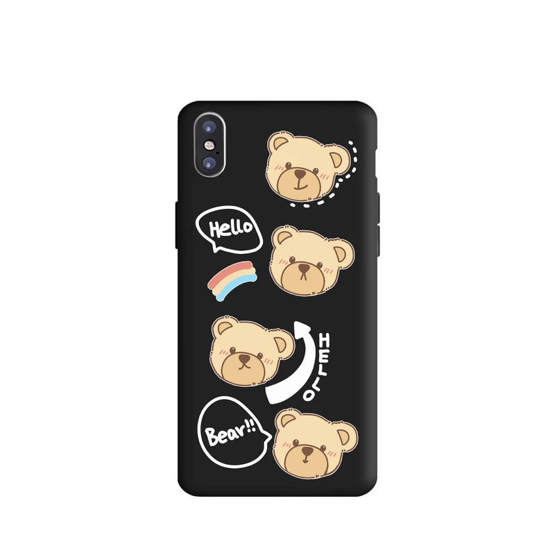 کاور قاب گارد طرح خرس بیر کد m7007 مناسب برای گوشی موبایل اپل iphone X / Xs
