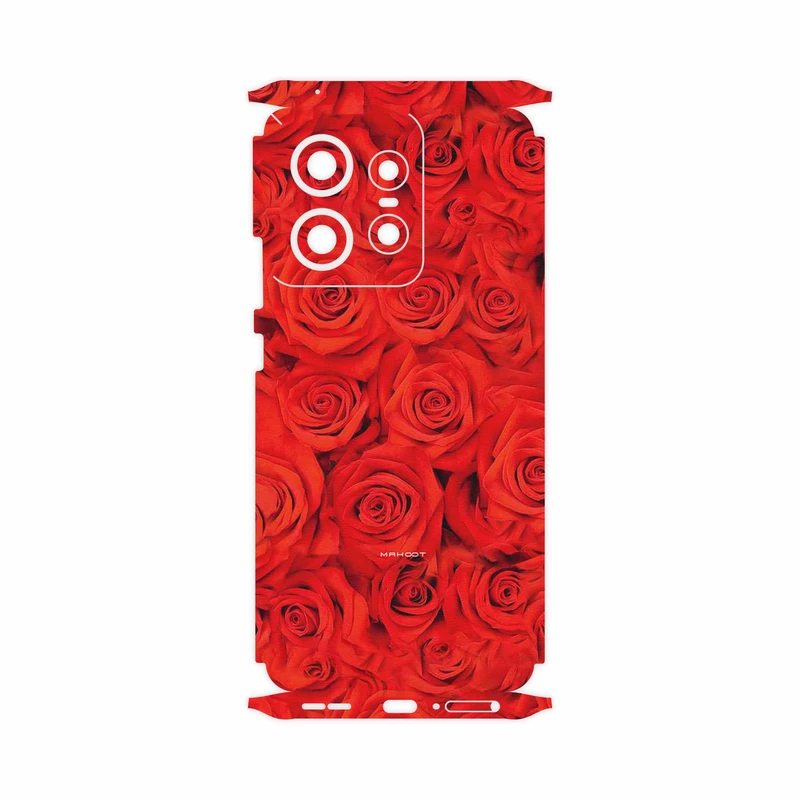 برچسب پوششی ماهوت مدل Red_Flower-FullSkin مناسب برای گوشی موبایل موتورولا Edge 50 Pro