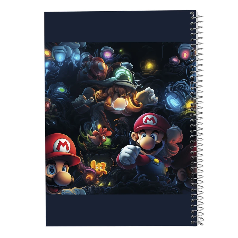 دفتر مشق 50 برگ مدوپد مدل سوپرماریو super mario کد DF2857
