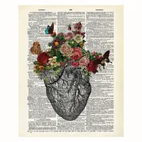 پوستر مدل قلب گلی 