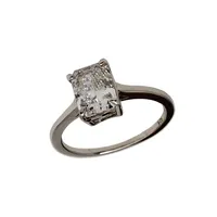 انگشتر نقره آیس کات زنانه کد 111